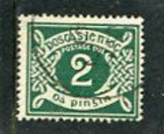 IRELAND/EIRE - 1925  POSTAGE DUE  2d  GREEN  SE WATERMARK  SIDEWAYS  FINE USED - Timbres-taxe