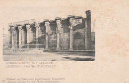 2465 Athenes Portique D’attale Flying Mercure Mercury Embossed - Storia Postale