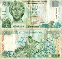 Cyprus / 10 Lira / 1997 / P-62(a) / VF - Zypern