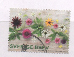 Zweden 2021 Yv 3360 Bloemen, Mooi Gestempeld - Used Stamps