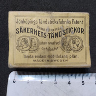 Caja Matchbox Fósforos Sakerhets – Tandstickor – Origen: Sweden – Vacía - Boites D'allumettes
