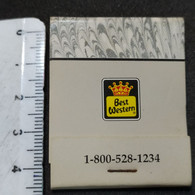 Caja Matchbox Fósforos Best Western – Origen: USA – Completa Sin Uso - Boites D'allumettes