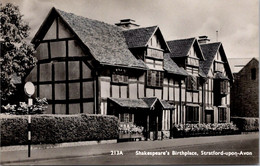 (1 M 24) VERY OLD - (b/w) Shakespeares's Birthplace - The House - Stratford Upon Avon