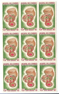 Comores P.A N°8** Bloc De 9 Timbres, Artisanat, Cote 45€. - Nuevos