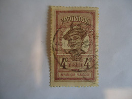 MARTINIQUE  FRANCE USED STAMPS 1908 WOMENS  WITH POSTMARK - Altri & Non Classificati