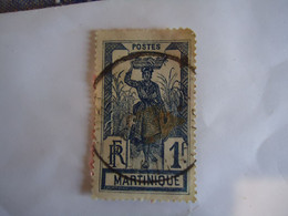 MARTINIQUE  FRANCE USED STAMPS 1908 WOMENS 1FR  WITH POSTMARK - Other & Unclassified