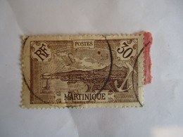 MARTINIQUE  FRANCE USED STAMPS 1908 PORT  WITH POSTMARK - Other & Unclassified