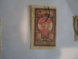 MARTINIQUE  FRANCE USED STAMPS 1908 WOMEN  WITH POSTMARK - Autres & Non Classés