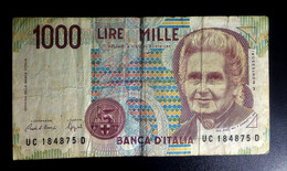 A7  ITALIE   BILLETS DU MONDE   ITALIA  BANKNOTES  1000  LIRE 1990 - [ 9] Collections