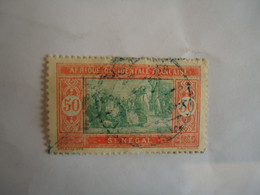 SENEGAL   FRANCE  COLONIES    USED  STAMPS 1906  MARKET 50C  WITH  POSTMARK - Other & Unclassified