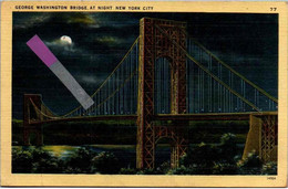 New York - George Washington Bridge And Hudson River - Brücken Und Tunnel