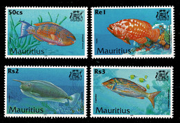 Ref 1577 - Mauritius 2000 - Fish Stamps - Set 4 MNH - SG 1013/34 - Maurice (1968-...)