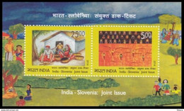 India 2014 INDIA - SLOVENIA JOINT ISSUE MINIATURE SHEET MS MNH - Autres & Non Classés