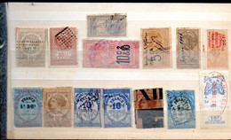 Lot De 14 Timbres Fiscaux Détachés (PPP39981) - Timbres