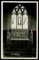 Ref 1578 - Early Real Photo Postcard - Lapworth Church Interior - Solihull Warwickshire - Autres & Non Classés