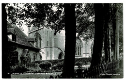 Ref 1578 - Real Photo Postcard - St Mary's Church Temple Balsall - Solihull Warwickshire - Otros & Sin Clasificación