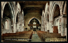 Ref 1579 - Early Postcard - Interior Hampton-in-Arden Church - Solihull Warwickshire - Autres & Non Classés
