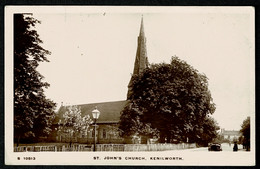 Ref 1579 - Real Photo Postcard - St John's Church Kenilworth - Warwickshire - Otros & Sin Clasificación