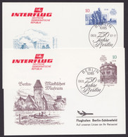 P 95/6, Je Zudruck "Interflug", Pass. Sst. - Postcards - Used