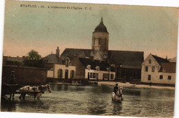 CPA ÉTAPLES - L'Abreuvoir Et L'Église (267795) - Etaples