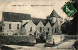 CPA FLINS-s/-SEINE - L'Église (XII Siecle) Restaurée En 1767 (246744) - Flins Sur Seine