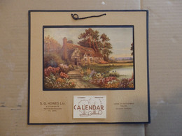 Calendrier 1946 (23cm/25cm) S.G. HOWES LTD. 6 Cowgate Peterborough (Lasie's & Gentlemen's Tailors Complete Outfitters) - Grand Format : 1941-60