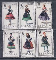 Espagne  N° 1426 / 31 XX  Costumes Féminins ( I ). La Série Des 6 Valeurs Sans Charnière, TB - Nuevos