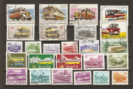 Autocars - Autobus - Petit Lot De 25° - Vrac (max 999 Timbres)