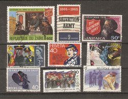 Armée Du Salut - Petit Lot De 9° - Salvation Army - Vrac (max 999 Timbres)