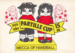 Handball Partille Cup Sweden 1984 Postcard + Postmark - Handball