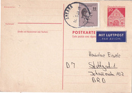 BUND ENTIER POSTAL/GANZSACHE/POSTAL STATIONARY REPONSE DE ANKARA 1959 - Postkarten - Gebraucht