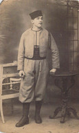 CPA ALGERIE - Militaire Algérien - Zouave - Carte Photo - Men