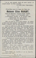 ORGEO ..-- Mme Elisa MANANT , Veuve De Mr François TINANT , Née En 1875 , Décédée En 1954 . - Bertrix