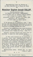 ORGEO ..-- Mr Eugène COLLOT , Veuf De Mme Mélanie DIDIER , Né En 1869 , Décédé En 1952 à BERTRIX . - Bertrix