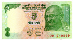 Indes 5 Rupees Mahatma Gandhi Neuf 2011 - India