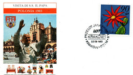 Visite Pape Jana Pawpa Jean-Paul II 1983 - Krakow Cracovie Rzym - JP II - Maschinenstempel (EMA)