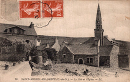 22 - SAINT MICHEL EN GREVE / LA CALE ET L'EGLISE - Saint-Michel-en-Grève