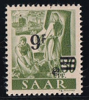 Sarre N°224A - Papier Jaunâtre - Neuf * Avec Charnière - TB - Unused Stamps