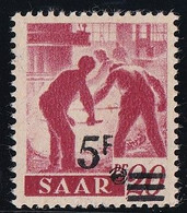 Sarre N°222A - Papier Jaunâtre - Neuf * Avec Charnière - TB - Unused Stamps