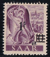 Sarre N°218A - Papier Jaunâtre - Neuf * Avec Charnière - TB - Unused Stamps