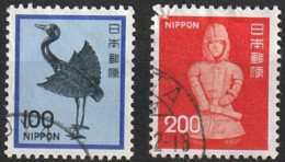 MiNr. 5508 - 5509 Japan 2011. Freimarken In Früheren Zeichnungen, Wertziffern In Neuer Schrifttype. RaTdr.; Gez. K 13:13 - Gebraucht