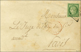 Grille / N° 2 Belle Marge Càd Rouge De Levée P.P. Sur Lettre De Paris Pour Paris. 1850. - TB / SUP. - R. - 1849-1850 Cérès