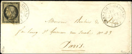 Plume Et Càd T 14 GRENADE-S-GARONNE (30) 10 JANV. 1849 / N° 3 Belle Marge Sur Lettre Pour Paris. - TB / SUP. - R. - 1849-1850 Cérès