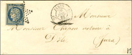 Etoile / N° 4 Càd Taxe 25c PARIS Annulé Plume Sur Lettre Pour Dole Du Jura. 1852. - TB / SUP. - 1849-1850 Cérès