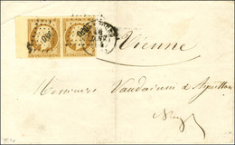 PC 2950 / N° 9 Paire, Grand Bdf Et Belle Marge Càd T 15 STRASBOURG (67) Sur Imprimé Complet (faire-part De Mariage) Daté - 1852 Louis-Napoléon