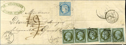 GC 4275 / N° 11 + 37 Càd T 16 VILLERSEXEL (69) 5 SEPT. 71 Sur Lettre Légèrement Incomplète, Apparemment Insuffisamment A - 1853-1860 Napoleon III