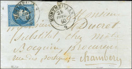 Càd Sarde MONTMELIAN / * / N° 14 Sur Lettre Pour Chambéry. 1860. - TB / SUP. - R. - 1853-1860 Napoléon III
