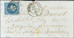 Càd Sarde MONTMELIAN / * / N° 14 Sur Lettre Pour Chambéry. 1860. - TB / SUP. - R. - 1853-1860 Napoleon III