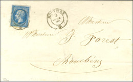 Càd Sarde MOUTIERS / * / N° 14 Sur Lettre Pour Chambéry. 1860. - TB. - R. - 1853-1860 Napoléon III