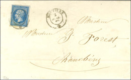 Càd Sarde MOUTIERS / * / N° 14 Sur Lettre Pour Chambéry. 1860. - TB. - R. - 1853-1860 Napoléon III.